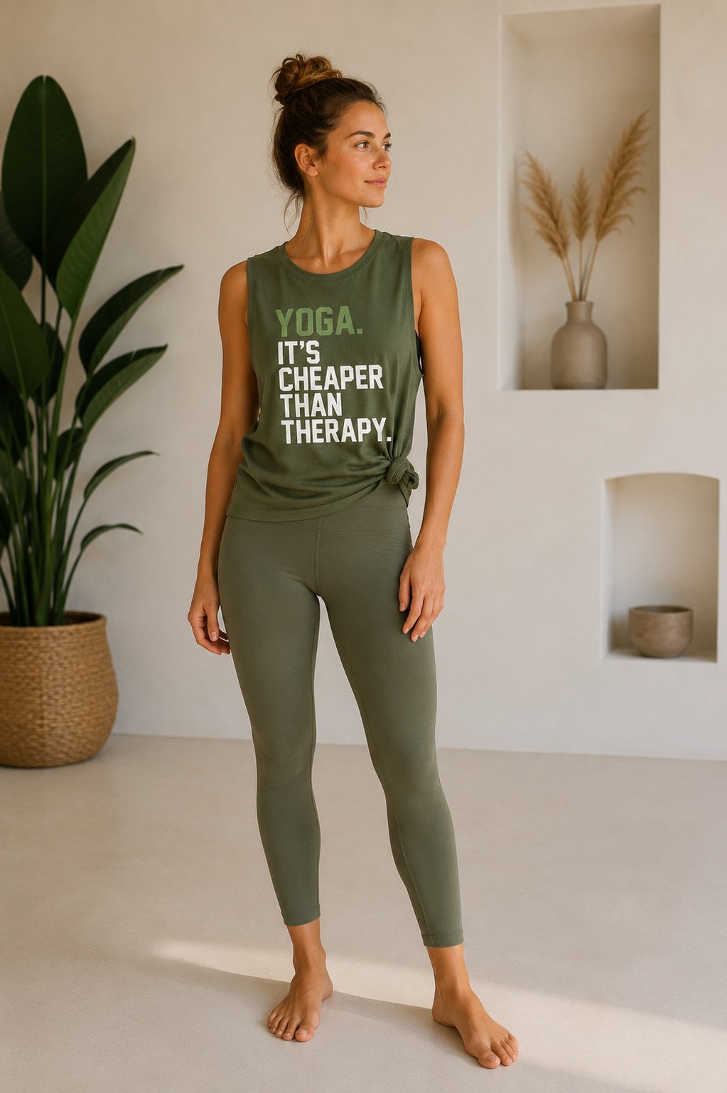 Yoga Therapy Women's Tank Top Green