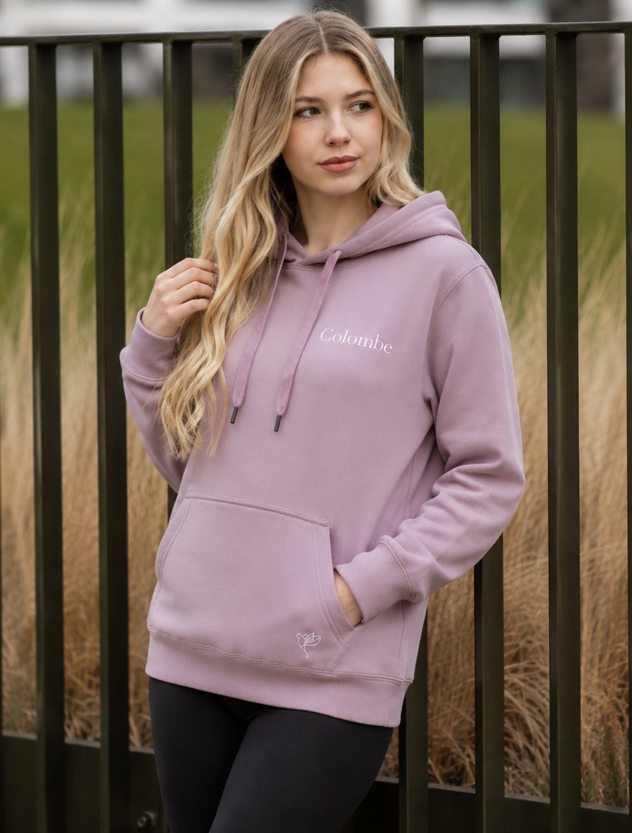 Pale Pink Hoodie with logo