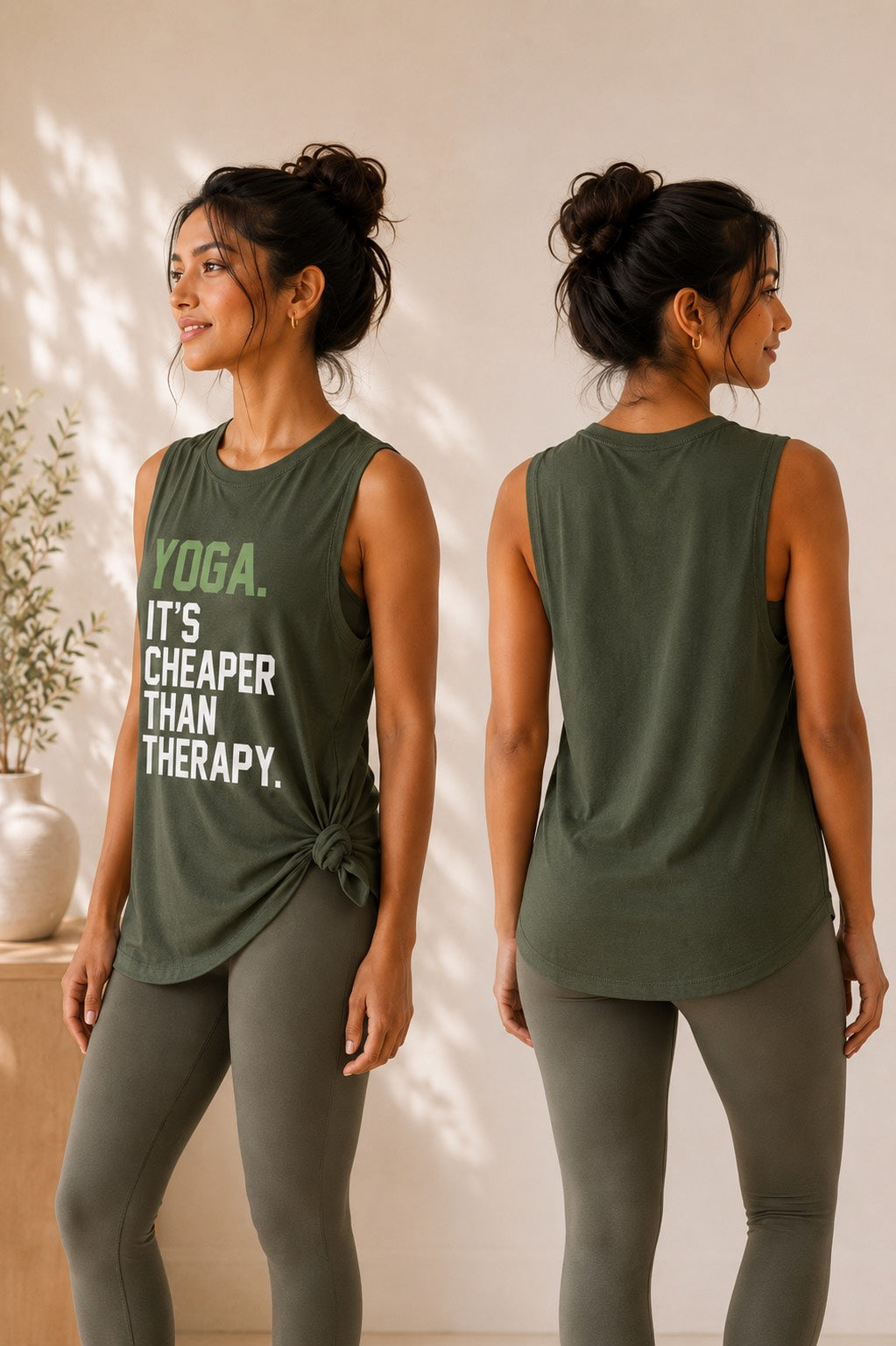 Yoga Therapy Women's Tank Top Green
