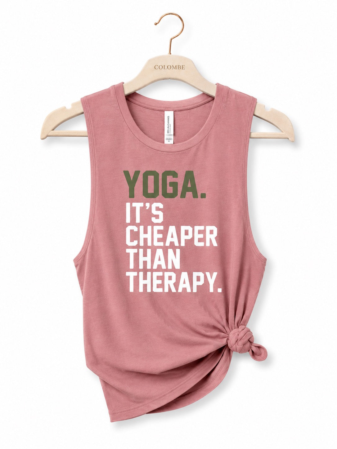 Yoga Therapy Women's Tank Top Vintage Rose