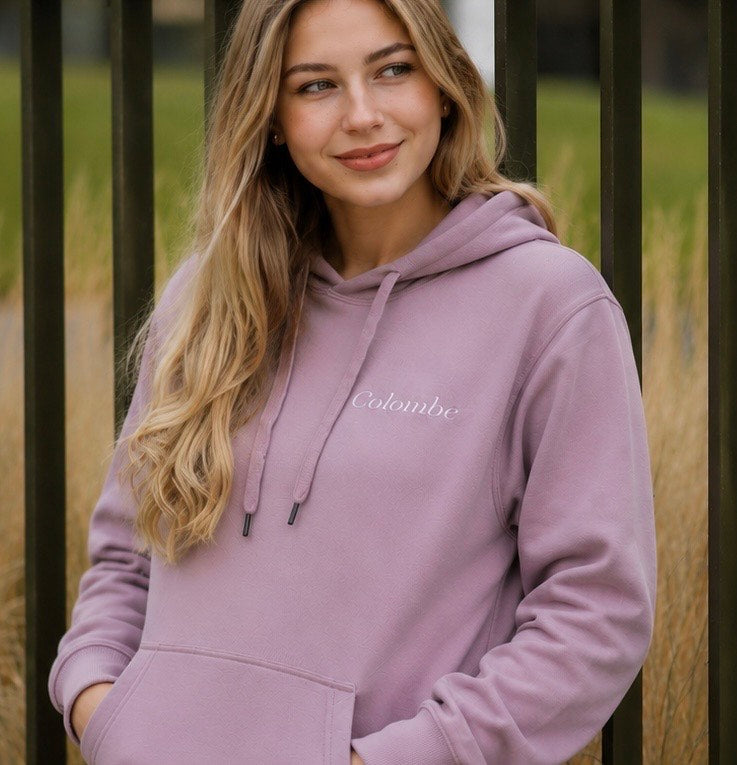 Pale Pink Hoodie with logo