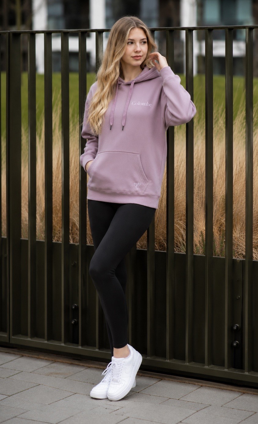 Pale Pink Hoodie with logo