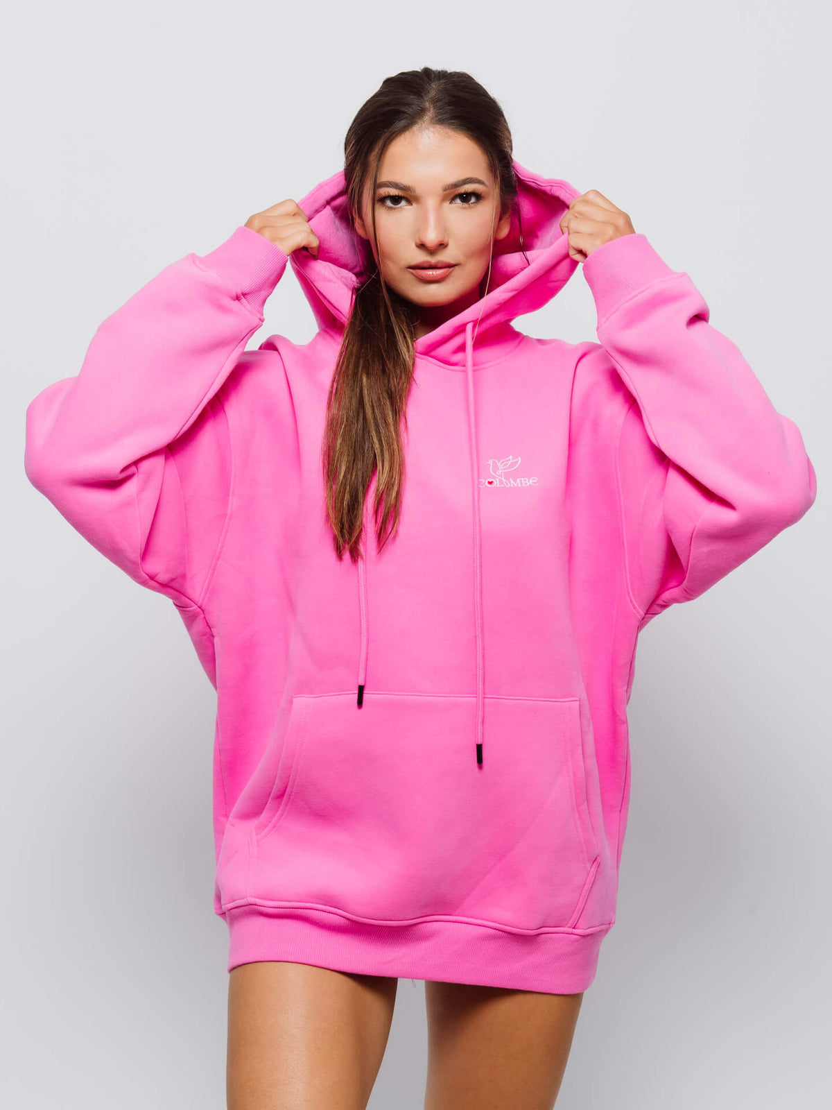 Pink Hoodie with logo