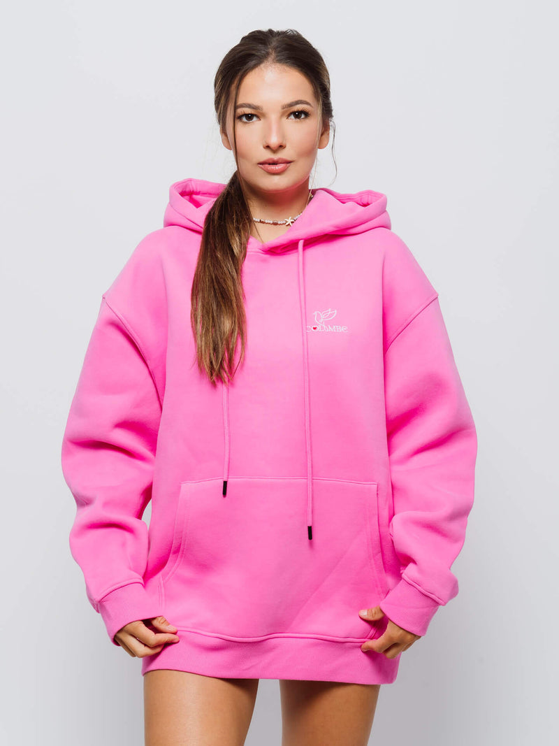 Pink Hoodie with logo