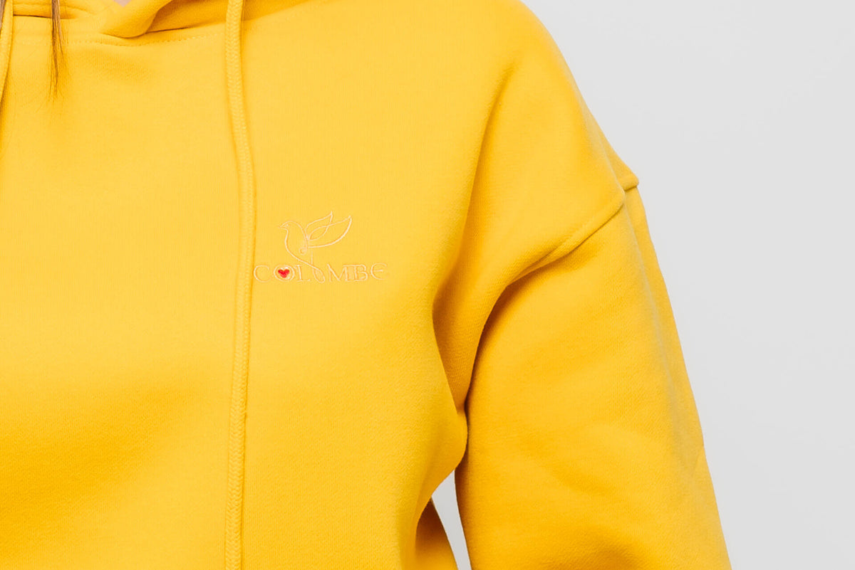 Yellow Hoodie with logo